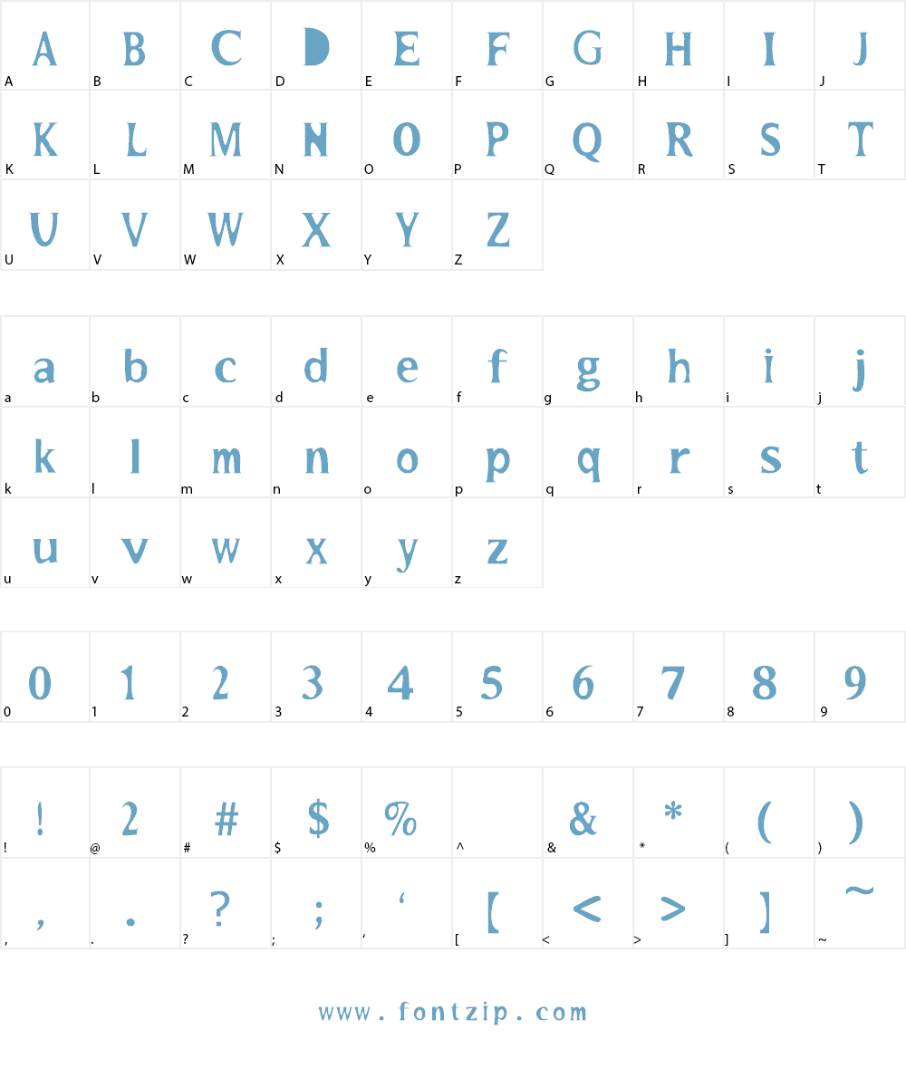 MaydanaI Font Character